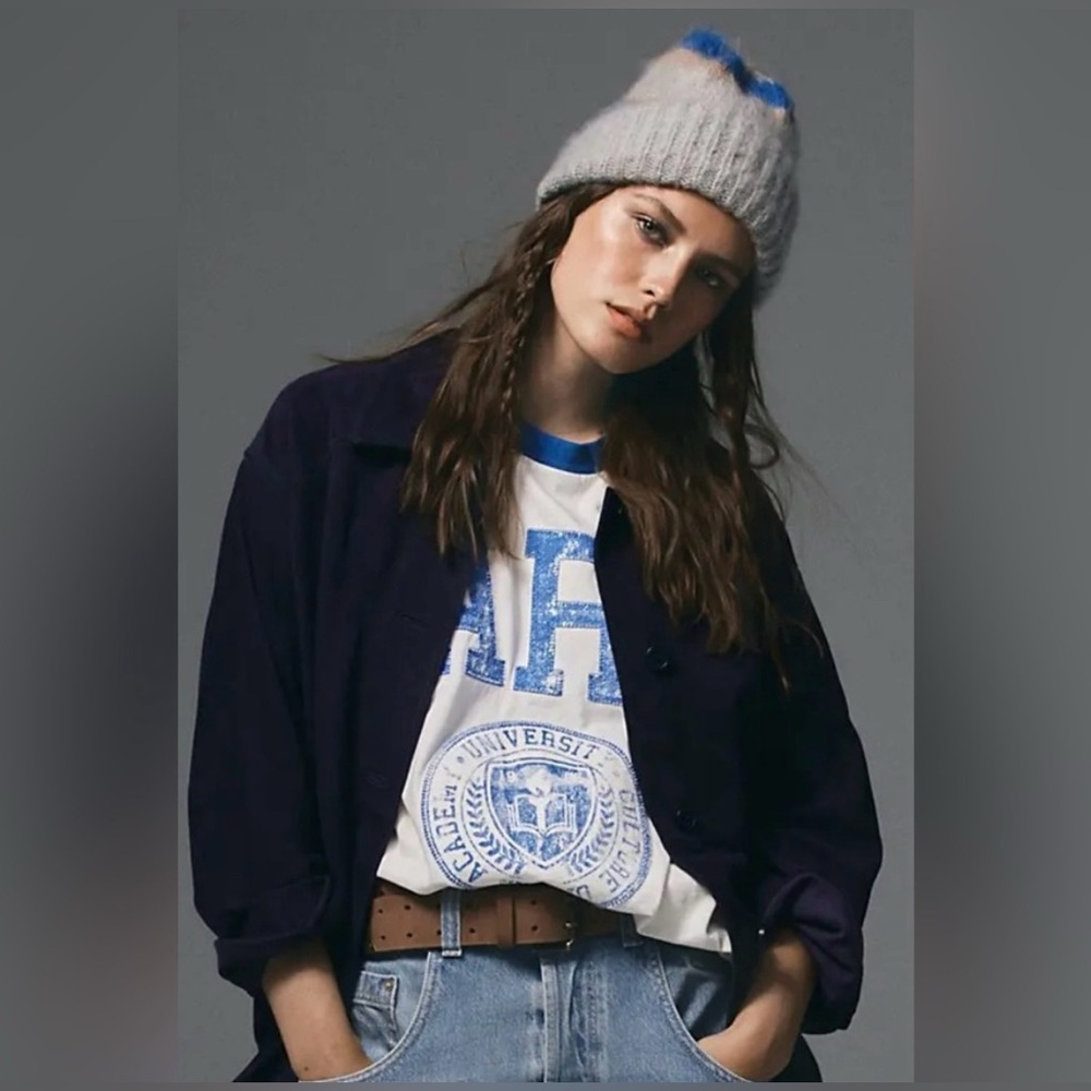 A6. NWT Free People The Groove Striped Beanie